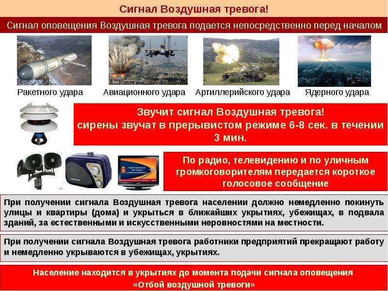 Сигнал &quot;Воздушная тревога&quot;.